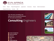 Tablet Screenshot of evn.co.za