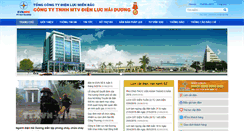 Desktop Screenshot of dlhaiduong.evn.com.vn